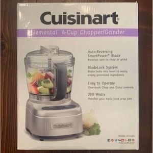 Cuisinart 4 cup chopper grinder, silver